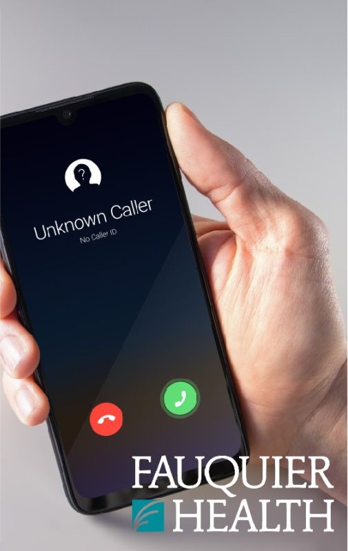Phone call by unknown caller